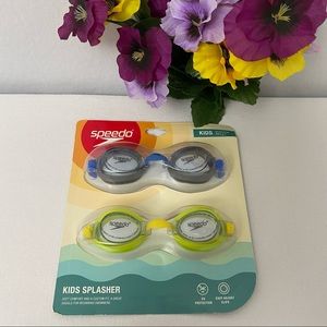 Speedo 2-pack kids unisex swim goggles,NWT